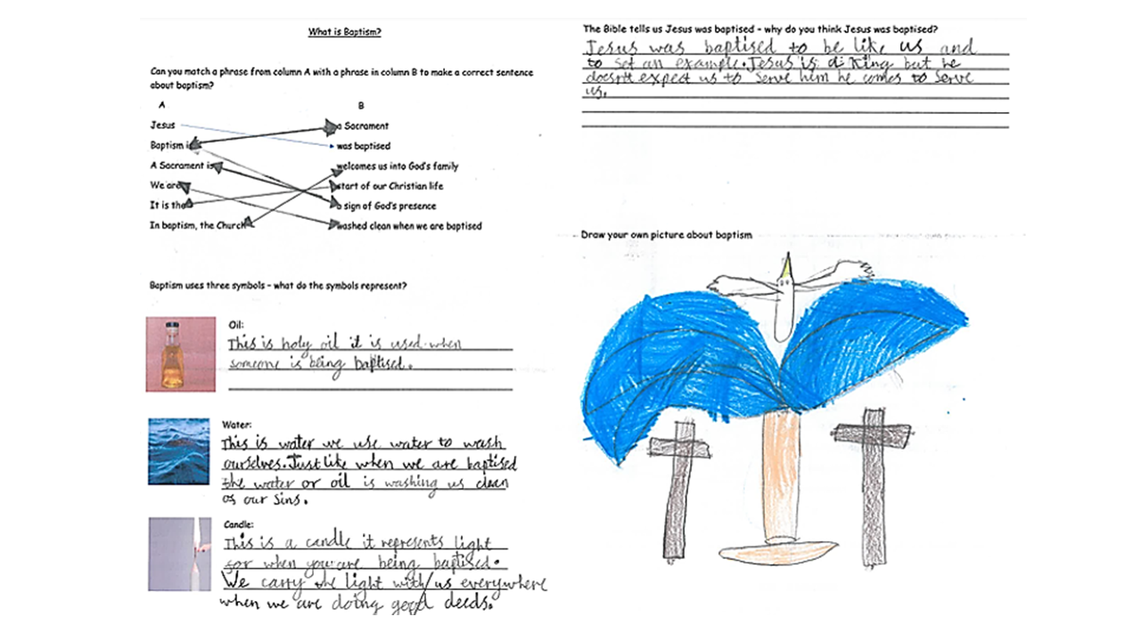 Holly Trees School Baptism wor